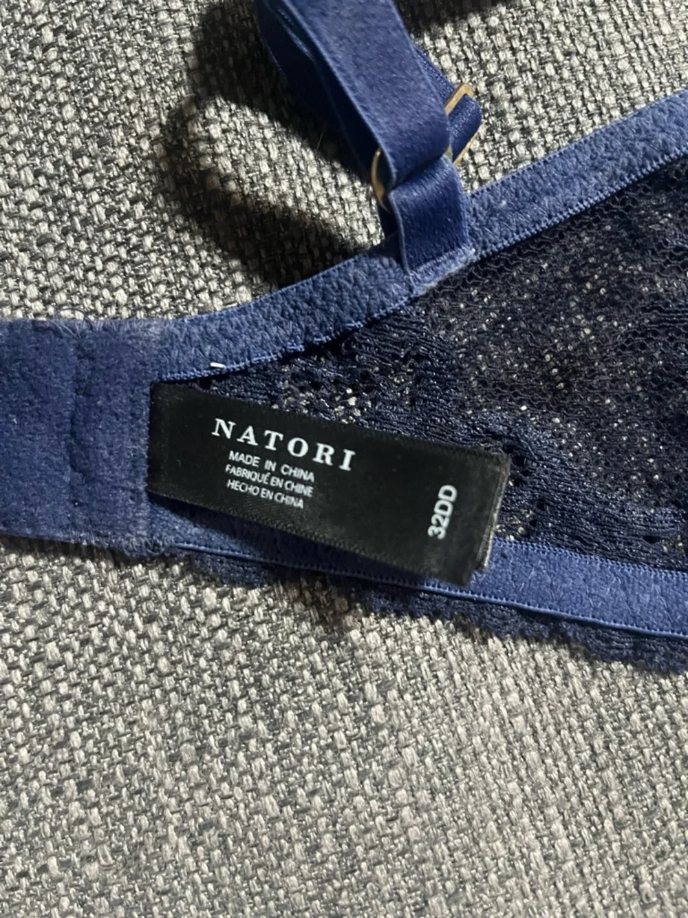 Natori Feather Tshirt Bra Navy Lace Trim Underwire Bra - Women Intimates - Picture 11 of 12